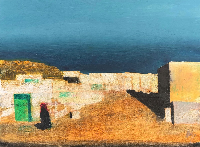 "Borgo Egizio" olio su tavola cm. 30x40