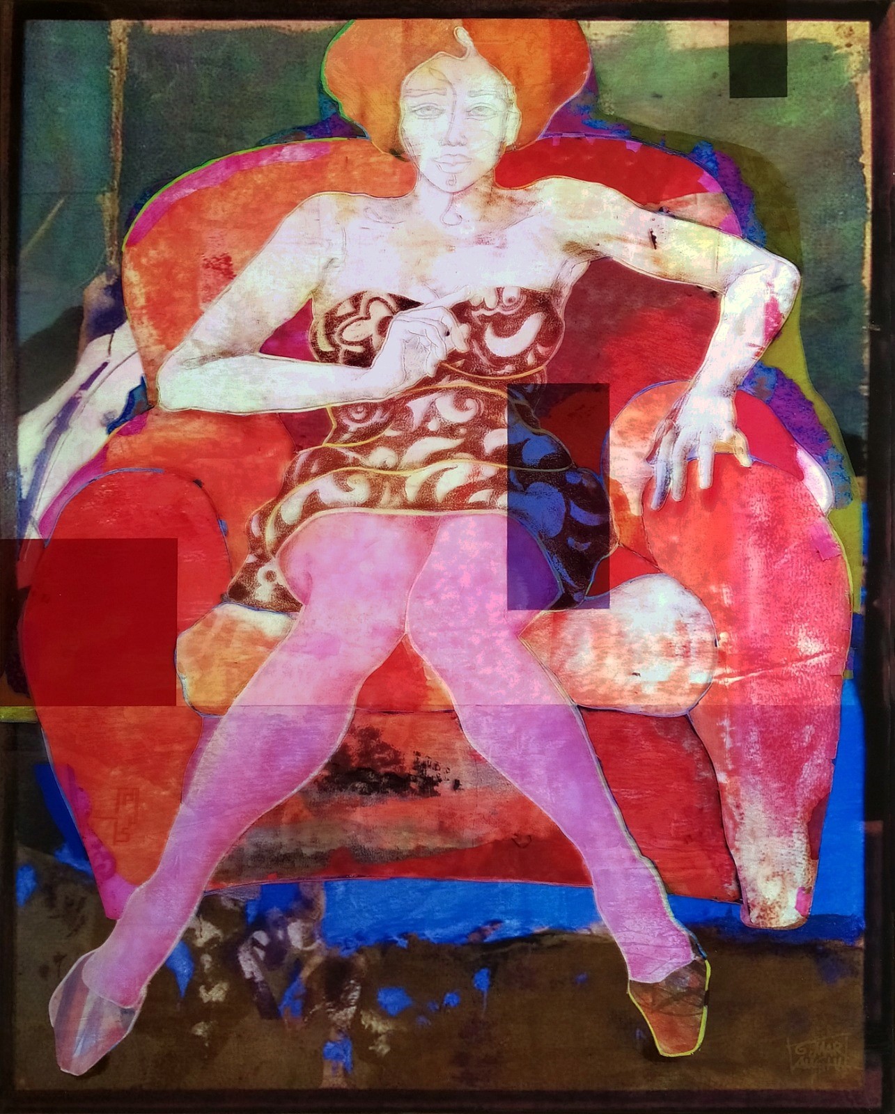 "Rosso di Sara" kristal cm. 112x90
