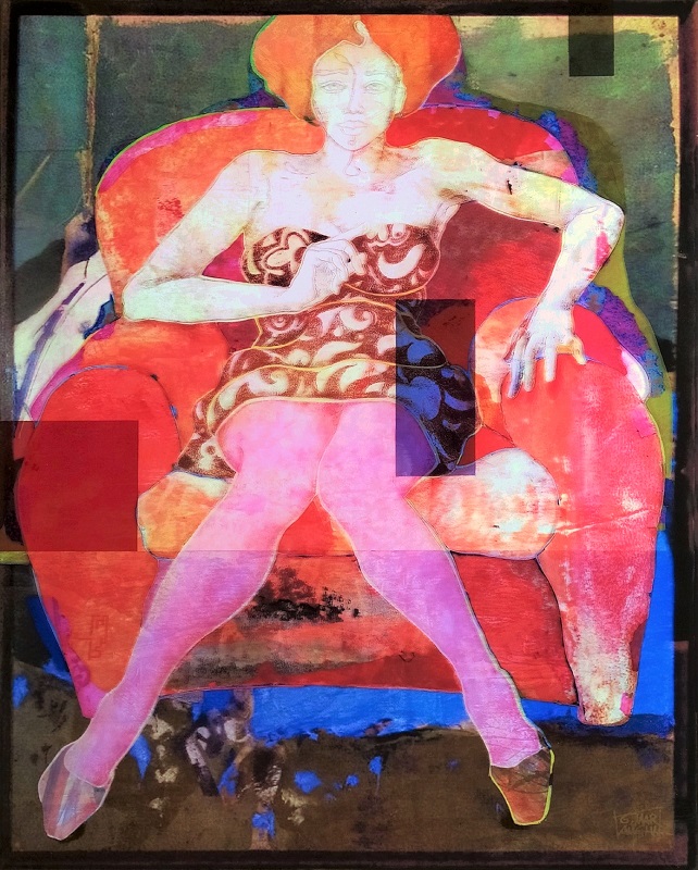 "Rosso di Sara" kristal cm. 112x90