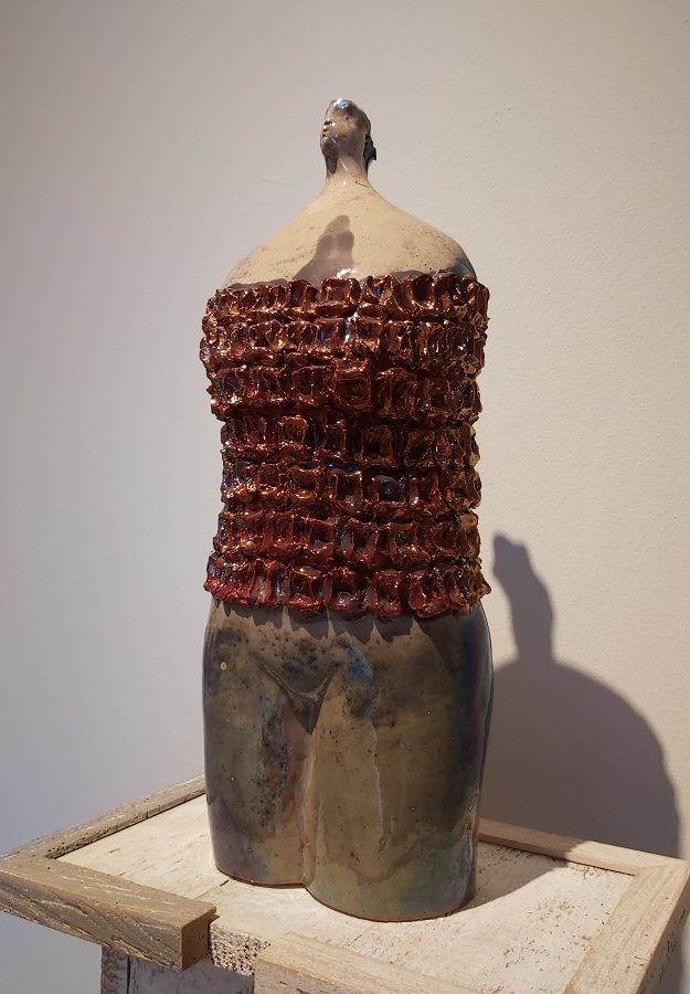 "Busto-guerriero" ceramica pezzo unico - altezza cm.52