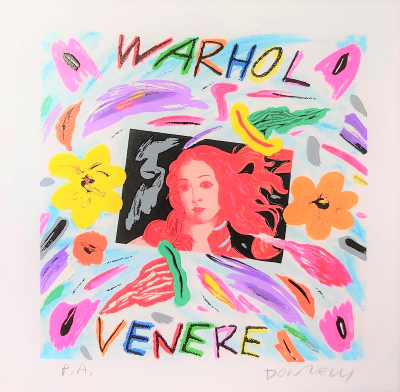 "Warhol Venere" serigrafia polimaterica cm. 25x25