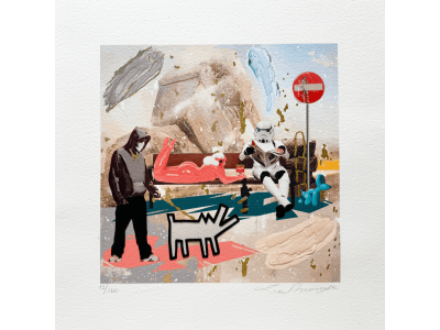 "Street life" serigrafia cm. 35x35 | La Rouge
